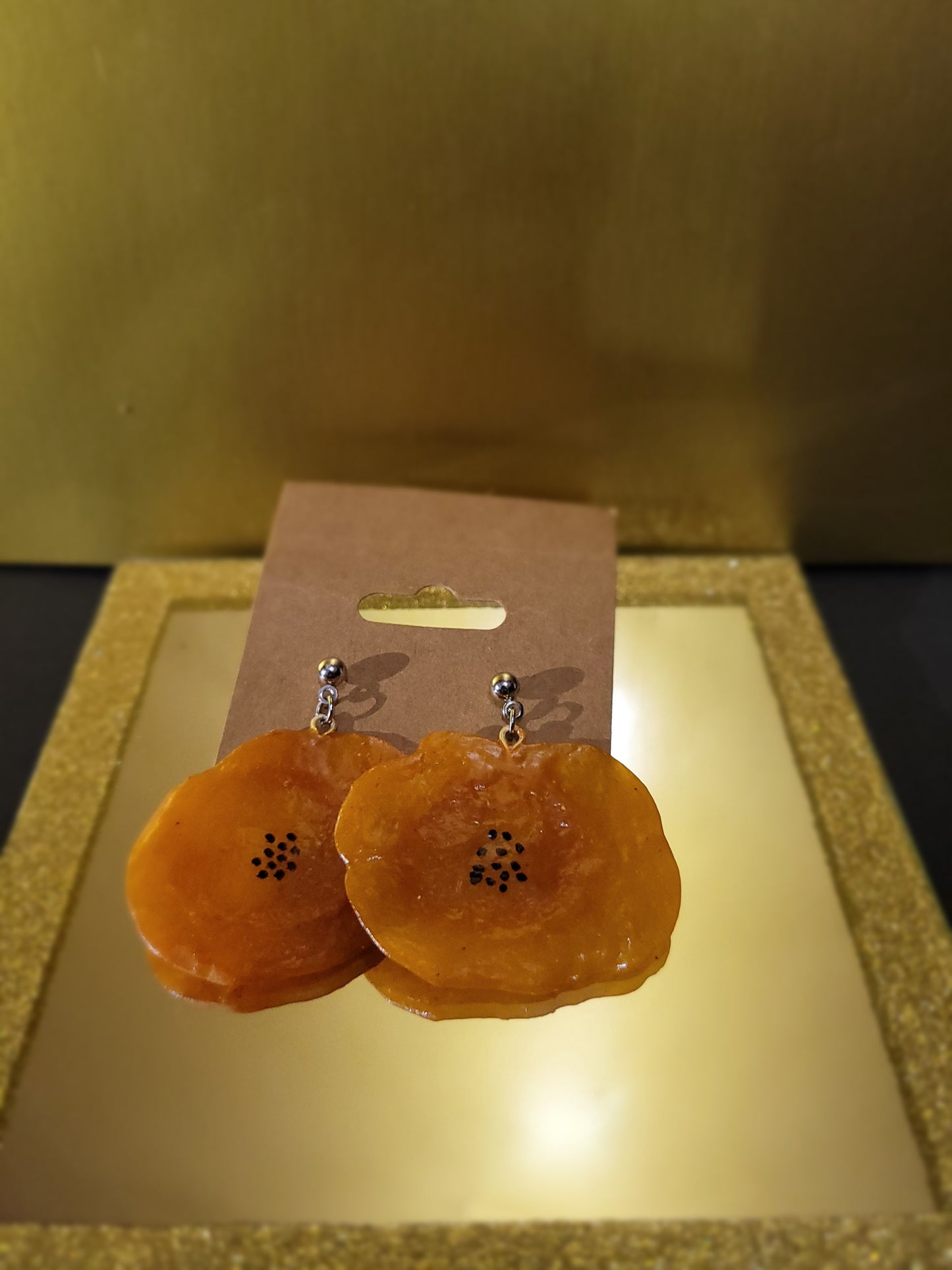 Papita/plantain Chips earrings