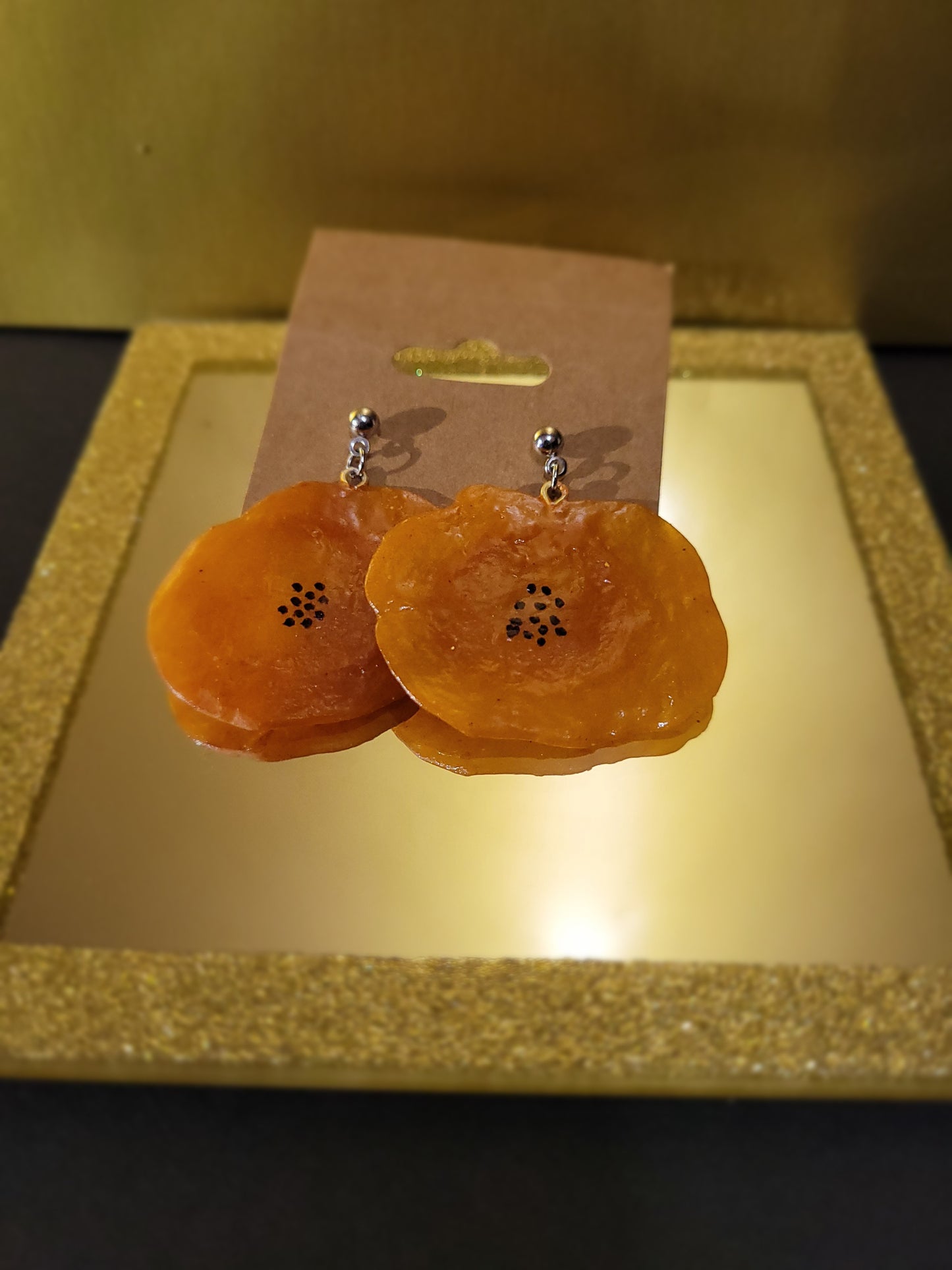 Papita/plantain Chips earrings