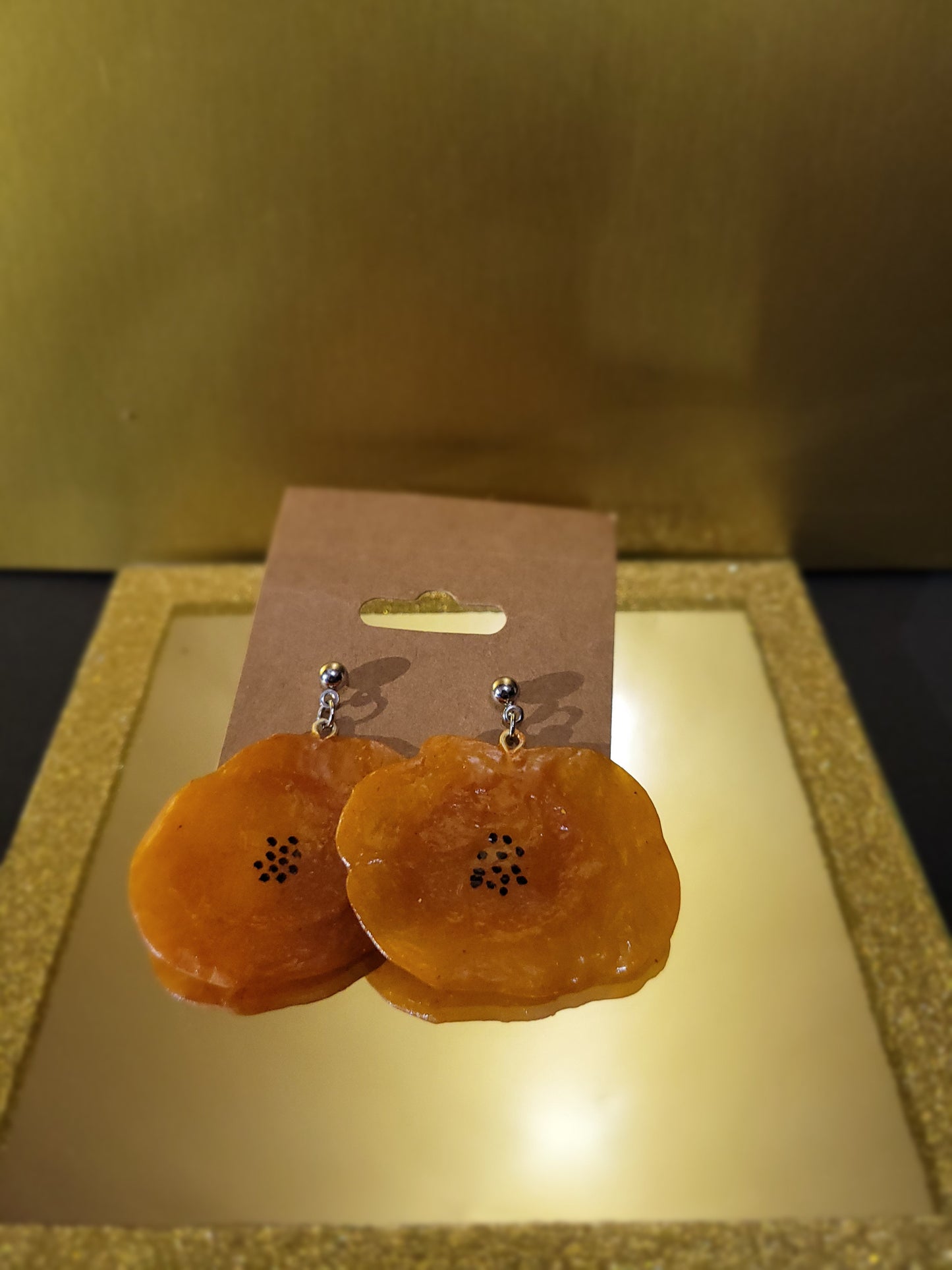 Papita/plantain Chips earrings