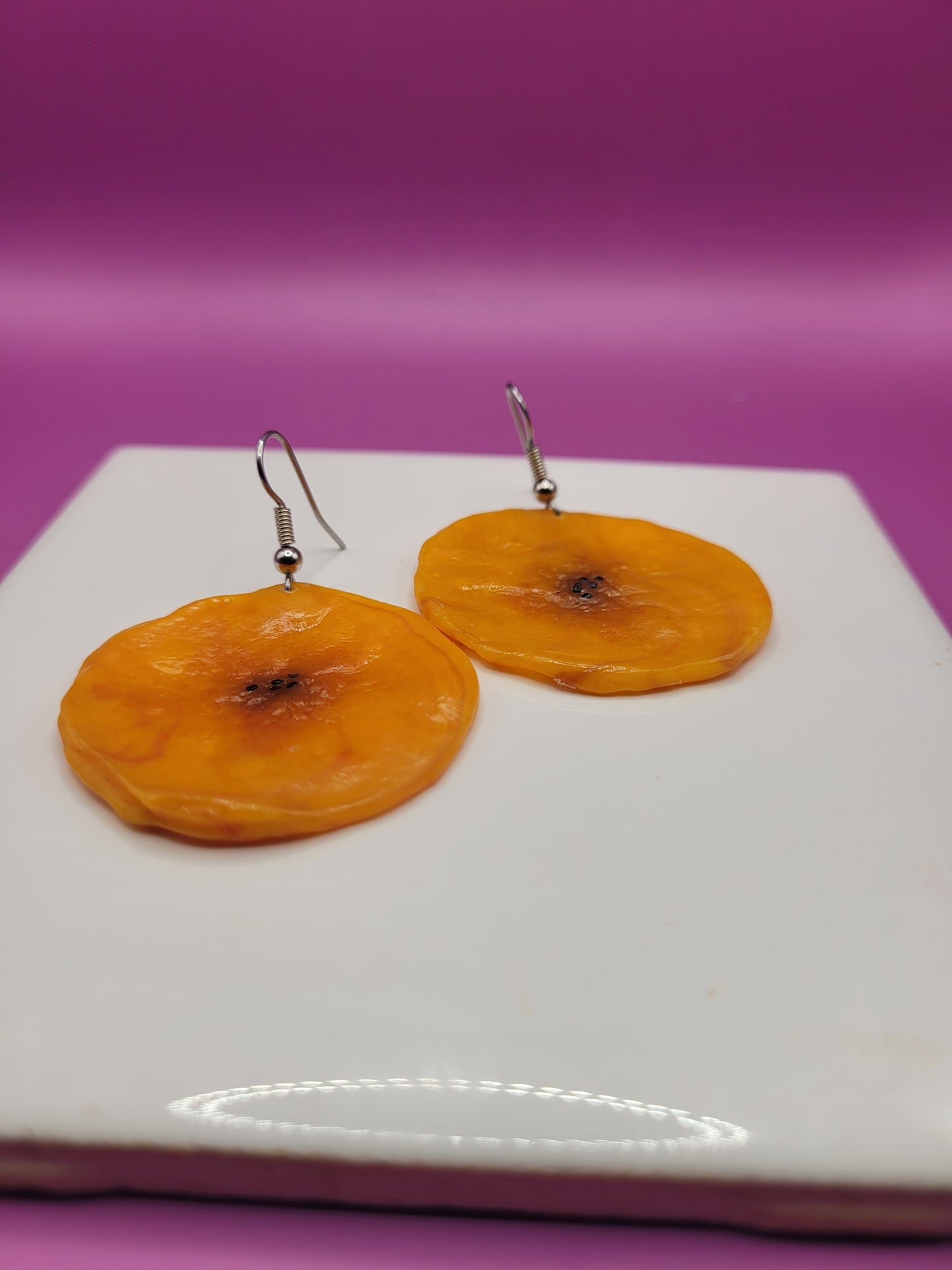 Papita/plantain Chips earrings